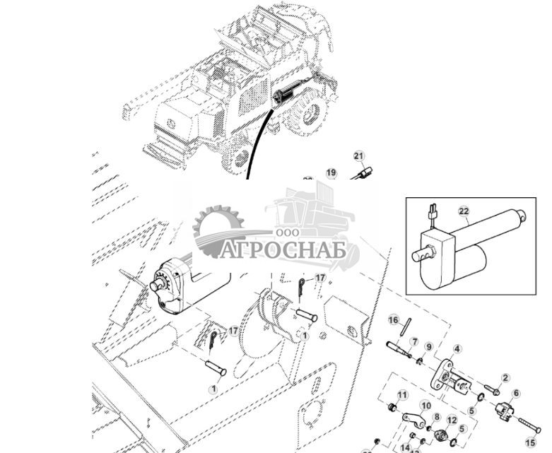 Двигатель регулировки подбарабанья и индикатор - ST821508 698.jpg